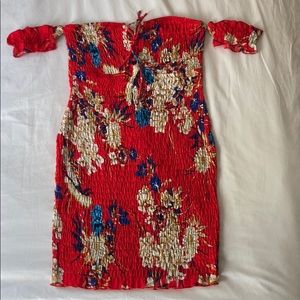 ‘Meant To Be Mini Dress’ in red by Fashion Nova